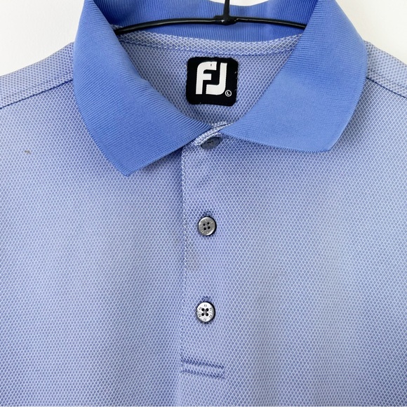 Footjoy Pale Blue Short Sleeve Golf Polo Shirt UK Size L - Picture 3 of 7